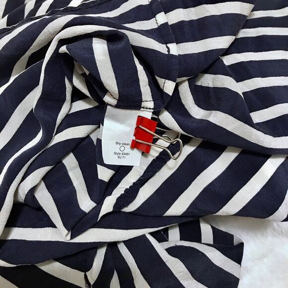 J. Crew Striped Semi Sheer Mini Dress/Tunic Women L - Picture 8 of 8